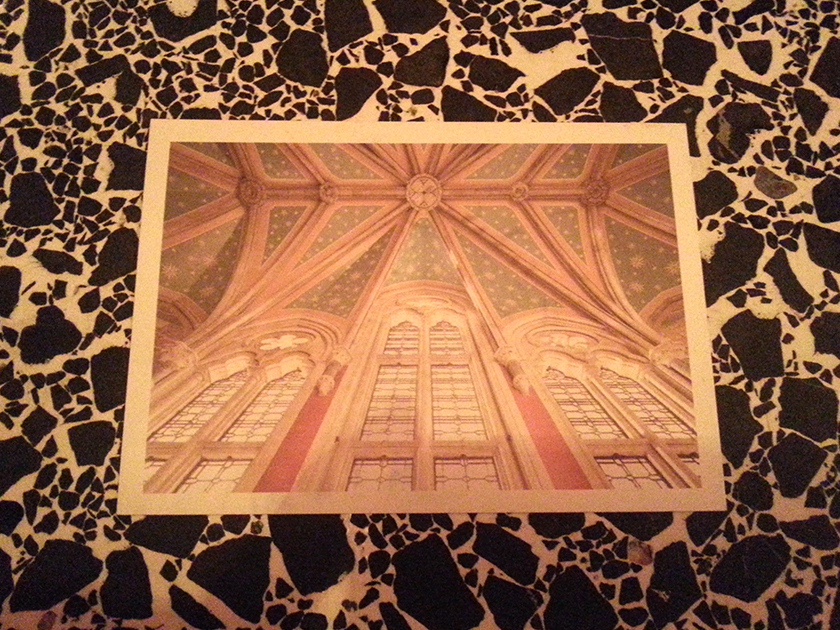 Free postcard from St Pancras Hotel in Kings Cross, London. Incredible restoration, not often a backpacker gets treated to stay here (thank you Penman's!)